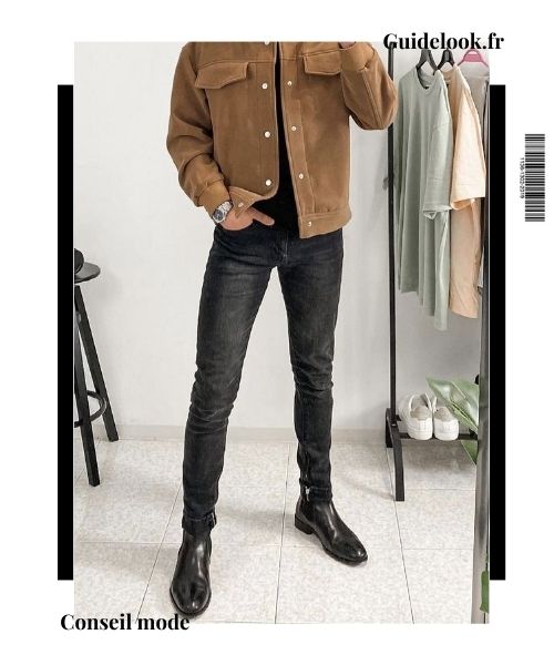 tenue homme jean slim bottines chelsea