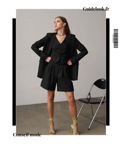 look tailleur short femme