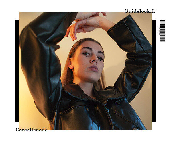 vêtement cuir femme