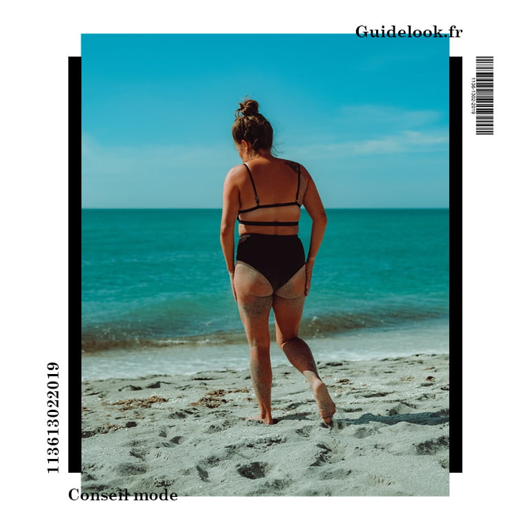 maillot de bain 2 pièces taille haute