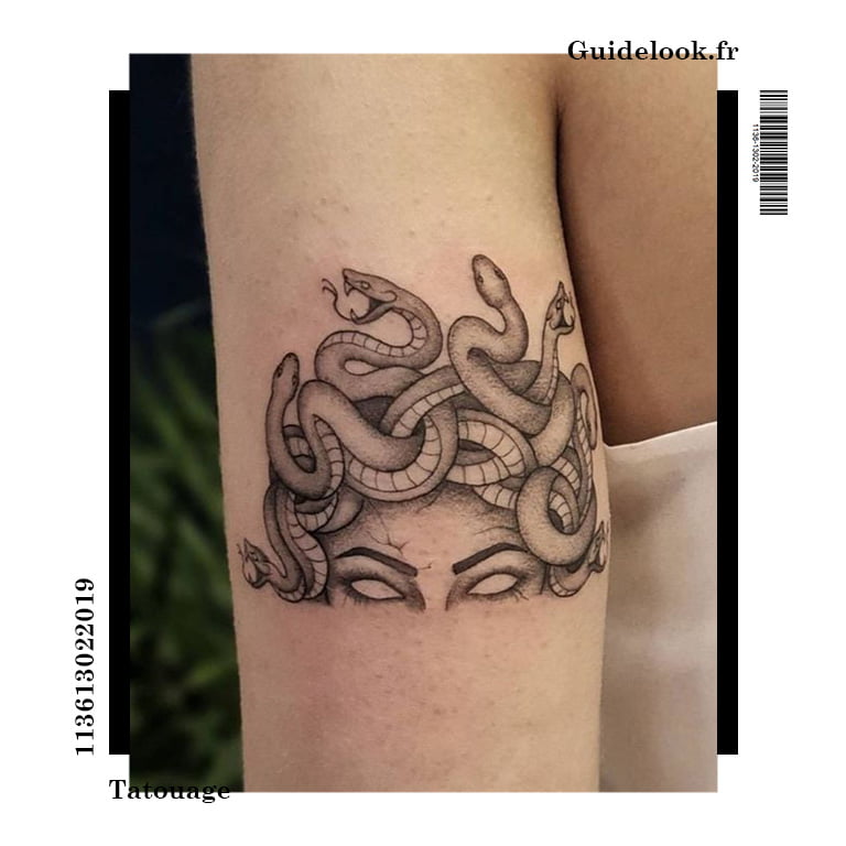 tatouage medusa bras