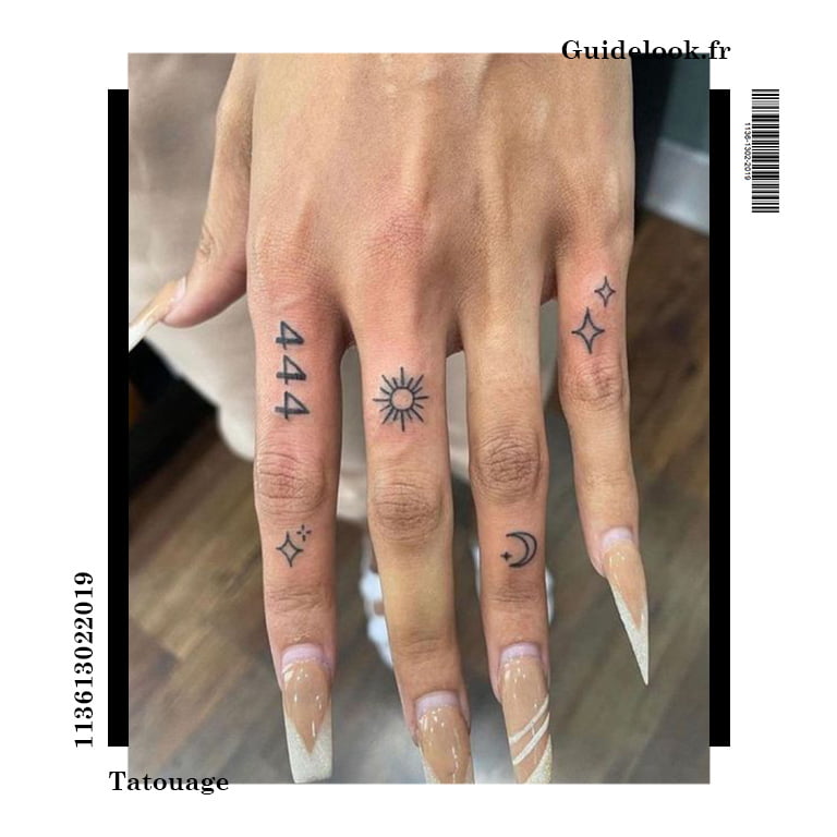 idee tatouage doigt astrologie