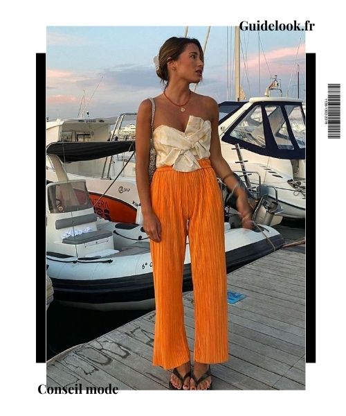 quelle couleur va avec le orange vêtement