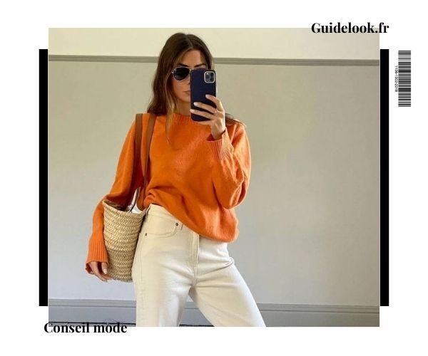 quelle couleur va avec le orange vêtement
