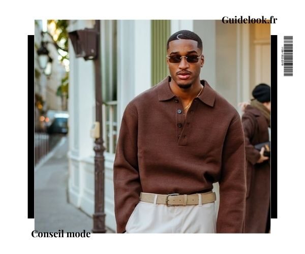 polo manche longue homme