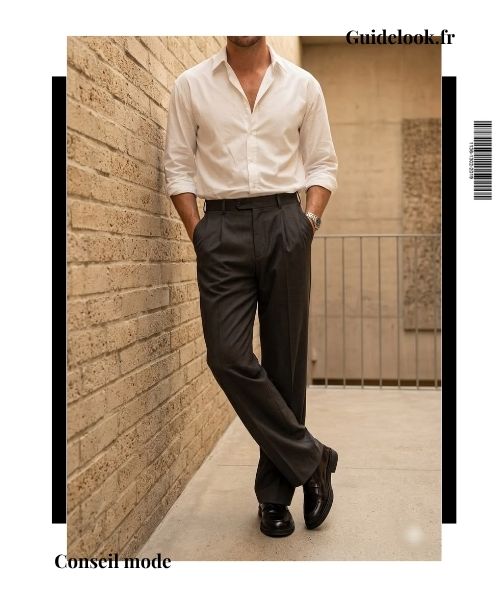 chemise blanche homme quie porter